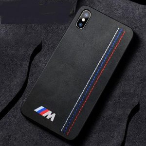 luxury soft turn fur embroidery bmw motorsport sport car case for iphone xs max 11 pro max xr x 8 7 6 plus