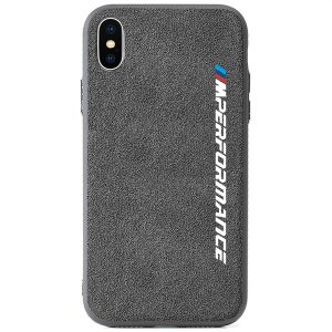 luxury turn fur car logo bmw performance phone case for iphone x xr xs max 7 6s 8 plus samsung s8 s9 s10 plus huawei mate 20