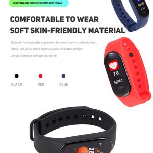 m3 smart band heart rate blood pressure health smart bracelet m3 pro waterproof bluetooth smart watch wristband fitness tracker