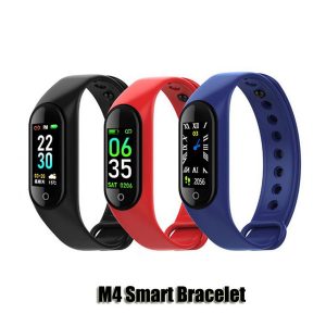 m4 smart band fitness tracker sport bracelet heart rate smart watch 0.96inch smartband monitor health wristband pk mi band 4 dhl