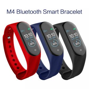 m4 sports smart watch ip67 waterproof smartwatch for mi band 4 blood pressure heart rate monitor women men fitness wristband with charger