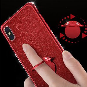 magnetic bling diamond ring stand soft tpu case for oppo r15 r17 pro r15x k1 reno 5g z 10x realme 3 pro x lite a37 a59 a73 a5s a7x a9 2020