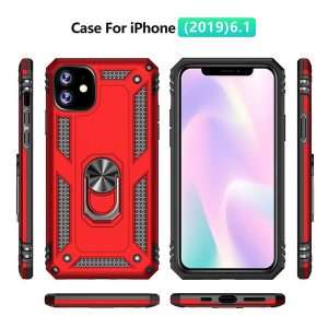 magnetic case for iphone 11 2019 on iphone xr x xs max luxury shockproof metal ring case for iphone 7 8 6 6s plus funda case