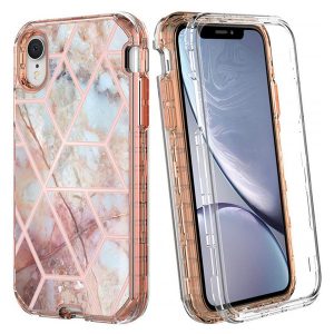 marble case for iphone xr luxury heavy duty shockproof full body protection cover defender case for iphone 11 pro max