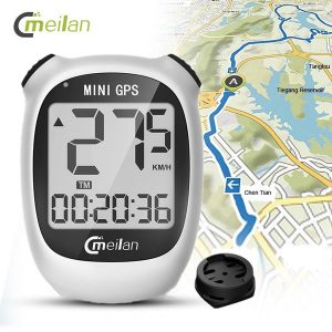 meilan waterproof cycling computer navigation wireless bicycle odometer with lcd display gps bike computer odometer accessories