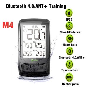 meilan wireless bicycle computer with chest heart rate monitor speed sensor bike speedometer bluetooth 4.0 ant cycling computer