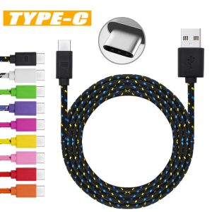 micro usb cable s8 s7 high speed nylon braided cables charging type c sync data durable 3ft 6ft 10ft nylon woven cords