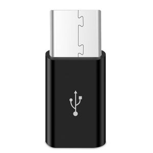 micro usb to type-c adapter black