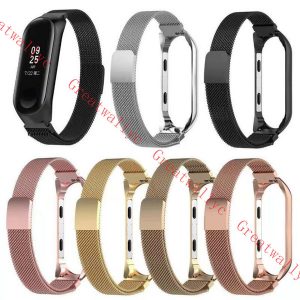 milanese magnet strap for xiao mi mi band 4 stainless steel watch band for xiaomi wristband replacement metal bracelet miband 3