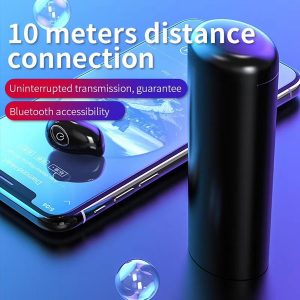 mini hidden tws earphone wireless bluetooth 5.0 headset headphones with 2200mah charging base for mobile cell phone