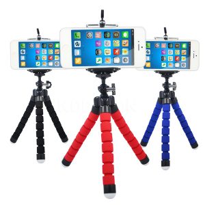 moq:2pcs mini flexible camera phone holder flexible ocs tripod bracket stand holder mount monopod styling accessories