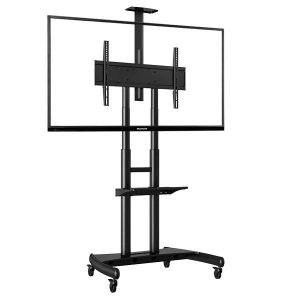 nb ava1800-70-1p 55-80 inch tv mount trolley led lcd plasma tv cart with av shelf and camera tray