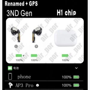 new ap3 popup superclone 3nd pro with h1 chip headset touch voice control sensor bluetooth dual headphone verification sn bluetooth rename