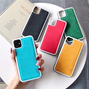 new design colorful leather phone case for iphone 11 pro max x xr 8 7 6 plus soft tpu phone cover