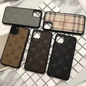 new designer brand print flower phone case for iphone 11 pro max x xs max xr 8 7 6 6s plus leather style shell skin cover