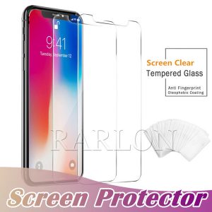 new for iphone 11 pro max tempered glass screen protector film screen clear film protection 9h hardness for iphone xs max xr 8 7 plus 6s