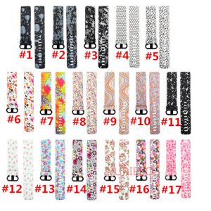 new replacement painted strap bracelet soft silicone watch band wrist strap for fitbit charge 3 band charge3 heart rate smart fitness