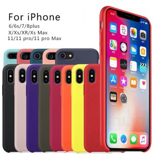 new silicone cases for iphone 11 pro max silicone cover for iphone xr xs max for iphone 7 8 plus 6s plus pine green