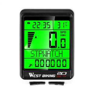 new waterproof bicycle computer wireless mtb road bike led odometer multifunction cycling speedometer bike computer 5 language