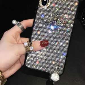 new wholesale phone case designer for iphonex/xs xr xamax 6/6s 6p/6sp 7/8 7p/8p fashion case with sequin and tassel tpu protective phone cas