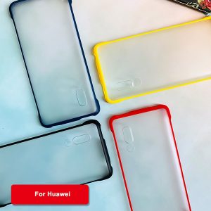 no frame bumper matte case for huawei y9 2019/y9 prime 2019/y5 2018/y6 2019 cases dual color frosted cover covers tpu+pc hoesje etui