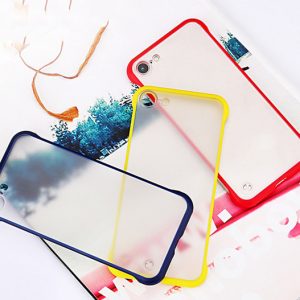 no frame bumper matte case for iphone 6 s 7 8 plus x xr xs iphone 11 pro max cases dual color frosted cover covers hoesje etui tok kryt husa