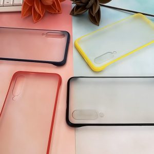 no frame bumper matte case for xiaomi redmi note 8t/note 6 pro/mi 8 lite/cc9 pro cases dual color frosted cover covers tpu+pc hoesje etui