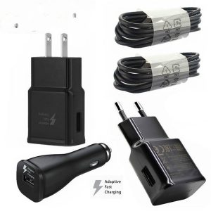 oem fast charger for s8 plus note 8 adaptive fast charging wall travel charger adapter type c micro usb data cable