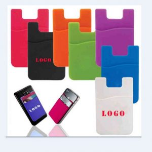 oem printed customized logo and color silicone pocket pal universal sticky phone wallet case 3m sticker smart wallet card holder for iphone