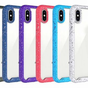 official acrylic hybrid case for iphone 11 2019 xr xs max x 10 8 7 6 samsung note 10 pro star hard pc+tpu bicolor non-slip shockproof cover