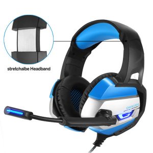 onikuma k5 gaming headset gamer stereo deep bass led gaming headphones for pc lapnotebook computer ps4 with microphone