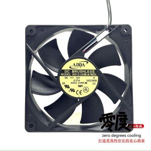 original adda ad1212hb-a7bgl 12025 12v 0.37a 4-wire pwm temperature-controlled ball fan