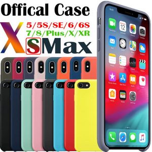 original silicone case for phone i5 se 6 6s 7 8 plus and ix official phone cover case with logo and packing box