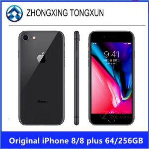 original unlocked apple iphone 8 plus 5.5 inches hexa-core 3gb ram 64gb rom ios lte 3d touch dual rear camera 12mp mobile phone