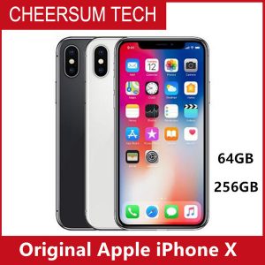 original unlocked apple iphone x iphonex 4g lte mobile phone 5.8'' oled 12.0mp 3g ram 64g/256g rom face id cellphone dhl