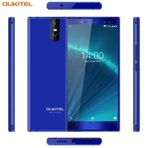 oukitel k3 pro 4gb+64gb smartphone android 9.0 pie mt6763 octa core 5.5" fhd 6000mah face id 9v/2a flash charge mobile phone