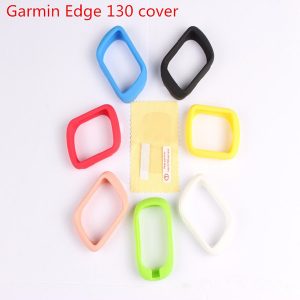 outdoor cycling computer silicone rubber protect case + lcd screen film protector for garmin edge 130