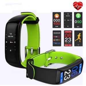 p1 plus h1 smart wristband fitness bracelet most accurate heart rate monitor blood pressure colorful touch screen pk fitbits s2