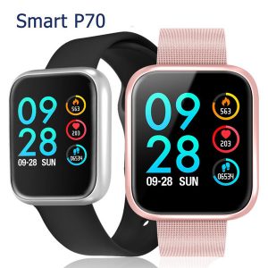 p70 smart bracelet band tracker health sport smartwatch bluetooth 4.0 colorful screen heart rate blood pressure monitoring p80