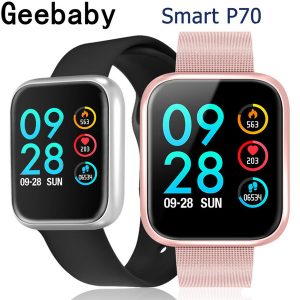 p70 smart bracelet band tracker health sport smartwatch bluetooth 4.0 colorful screen heart rate blood pressure monitoring wholesale