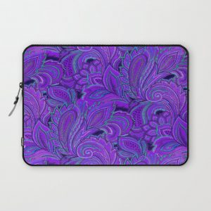 paisley paisley purple Computer Cover by Annemarie & Ariadne - Laptop Sleeve - 13"