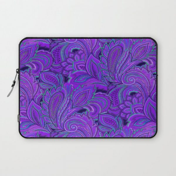 paisley paisley purple Computer Cover by Annemarie & Ariadne - Laptop Sleeve - 13"