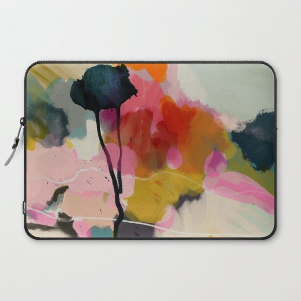 paysage abstract Computer Cover by lalunetricotee - Laptop Sleeve - 15"