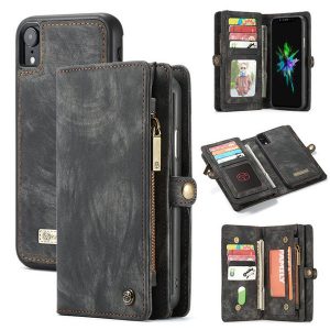 phone case leather magnetic case for iphone11pro x 8plus samsung s20 case multi function zipper wallet protective sleeve hot