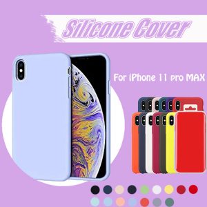 phone case original official case silicone for iphone xs cover for iphone 11 pro xr xs 8 plus for apple cover retail box