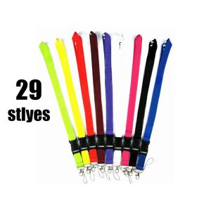 phone lanyards strap fashion lanyards black/blue/white 29styles cards strap for all cell phones string neck strap