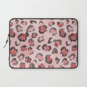 pink leopard Computer Cover by arabellajune - Laptop Sleeve - 13"