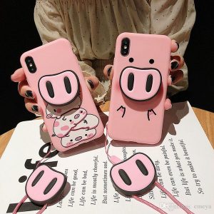 pink tpu soft phone case for iphone 11 pro x xs max xr cute cartoon pig case for iphone 6 s 6s 7 8 plus cases cover silicone nose