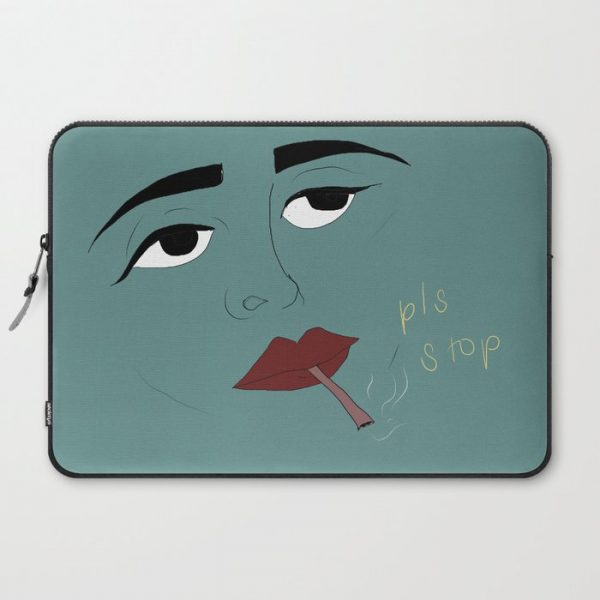 pls stop Computer Cover by Jennifer Ammann - Laptop Sleeve - 15"