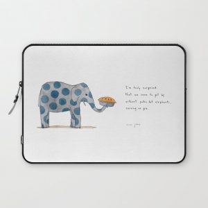 polka dot elephants serving us pie Computer Cover by Marc Johns - Laptop Sleeve - 13"